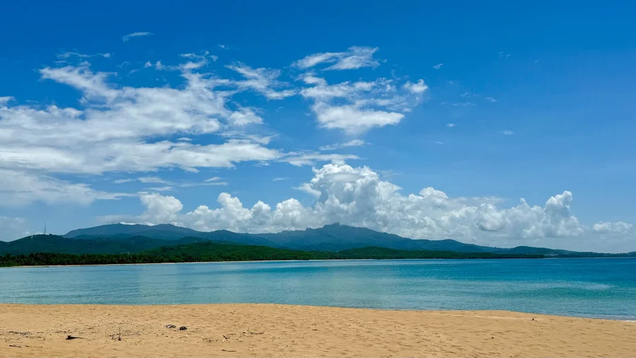 Fajardo coast on the east coast of Puerto Rico