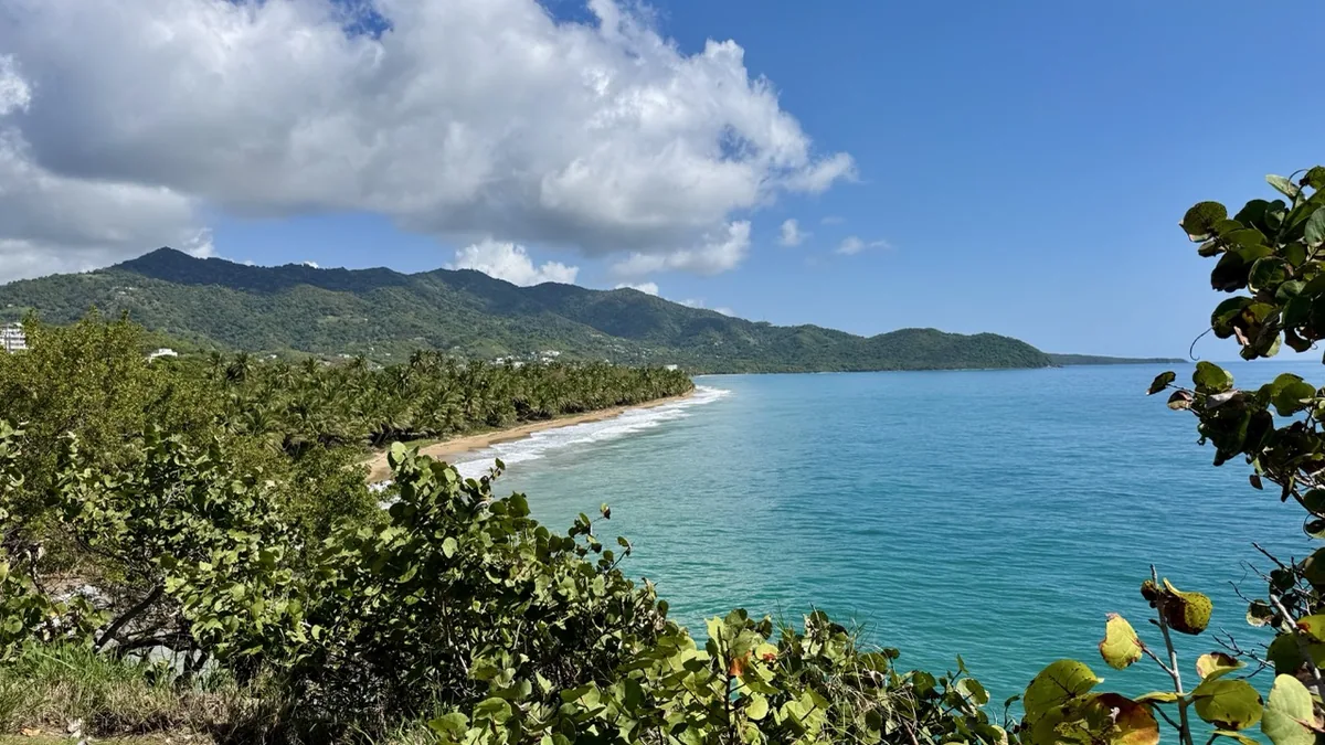 Southeast coast overlook turquoise water